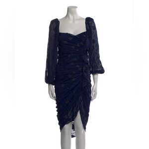 NWT Astr the Label Blue Midi Dress, Size Small